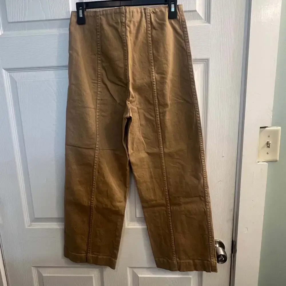 Madewell Slim Emmett Wide-Leg Pants: Seamed Edition Waist 26 Barrel Leg EUC - Picture 6 of 7